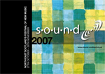 graphic: flyer for the sound festival in 2007