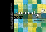2007 sound festival graphic: flyer for the sound festival in 2007