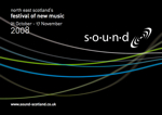 2008 sound festival graphic: flyer for the sound festival in 2008