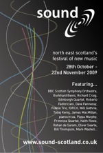 graphic: teaser for the sound festival in 2009