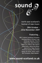 2009 sound festival graphic: teaser for the sound festival in 2009